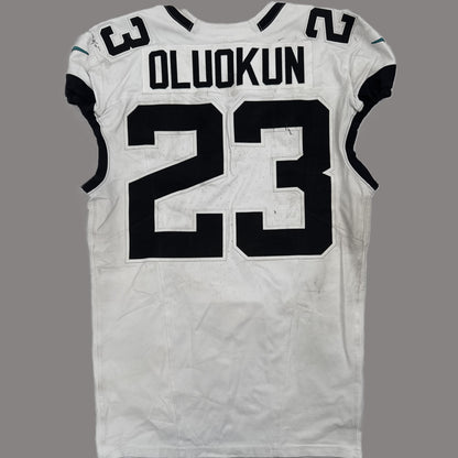 Foye Oluokon GAME-WORN💪09/14/2025 Jaguars🐆NFL On-Field Jersey👕vs.Bengals