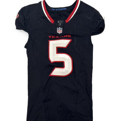 Jalen Pitre GAME USED 💪 09/07/2025 Houston Texans Nike NFL Jersey 🎽 vs. Los Angeles Rams 🐏 Inc.COA 🛡️
