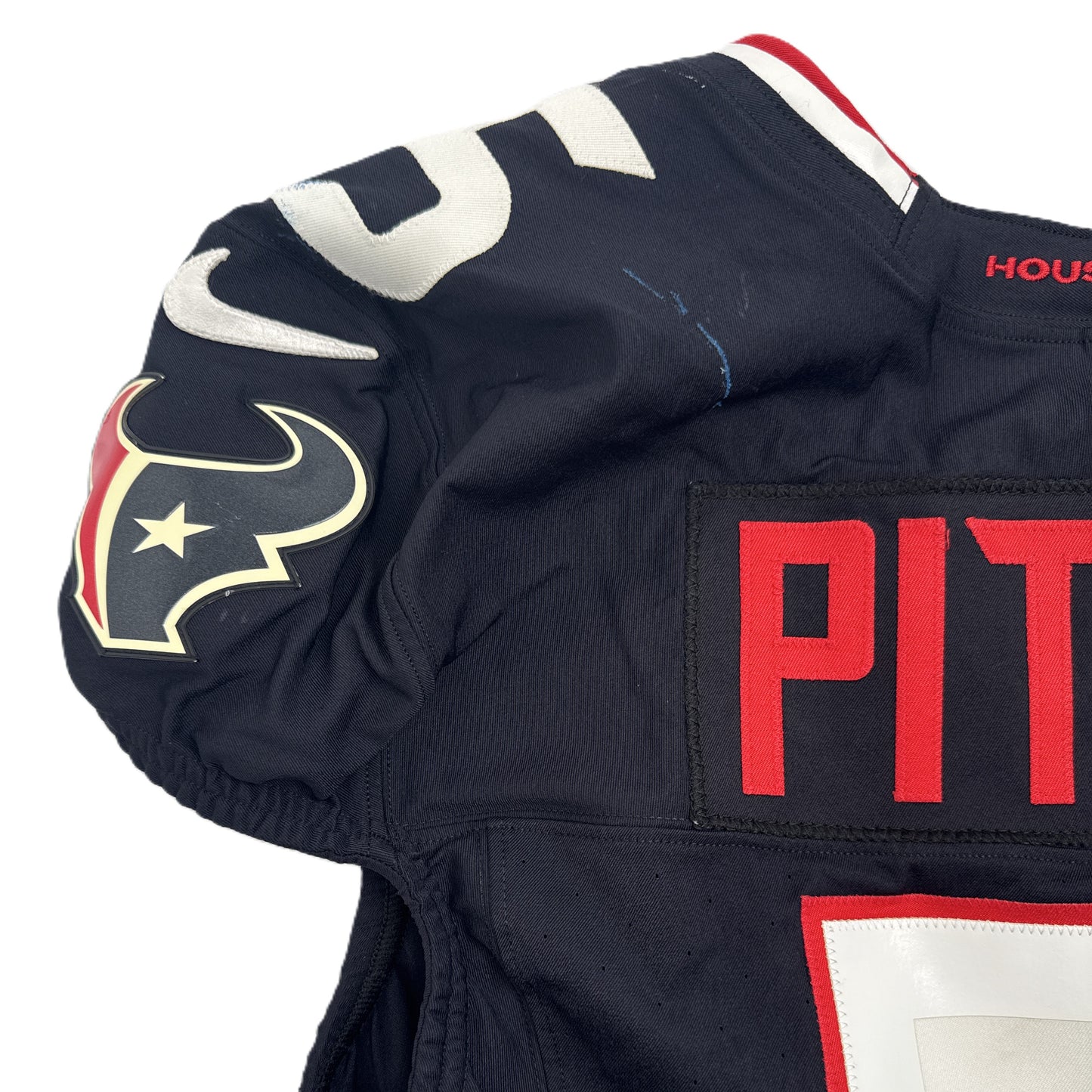 Jalen Pitre GAME USED 💪 09/07/2025 Houston Texans Nike NFL Jersey 🎽 vs. Los Angeles Rams 🐏 Inc.COA 🛡️