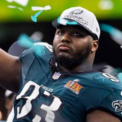 Brandon Graham + Milton Williams Signed + Inscribed Philadelphia Eagles🦅Full-Size Authentic NFL Speed Helmet - "F Brady SB LII Strip Sack" & "F Mahomes SB LIX Strip Sack"