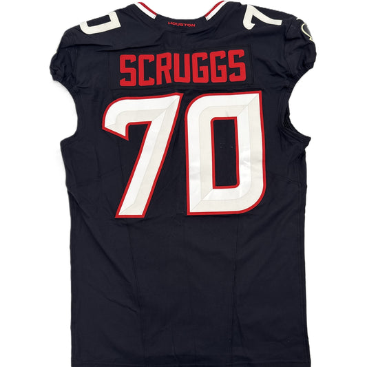 Juice Scruggs GAME WORN 💪 09/28/2025 Houston Texans Nike NFL Jersey 🎽 vs. Tennessee Titans