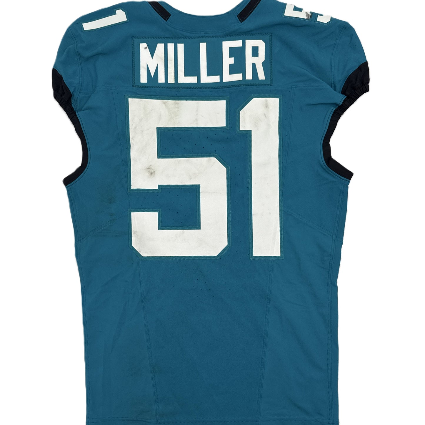 Ventrell Miller GAME WORN 09/07/25 Jacksonville Jaguars 🐆 Nike NFL Jersey 👕 vs. Carolina Panthers First Game of the 2025 Season
