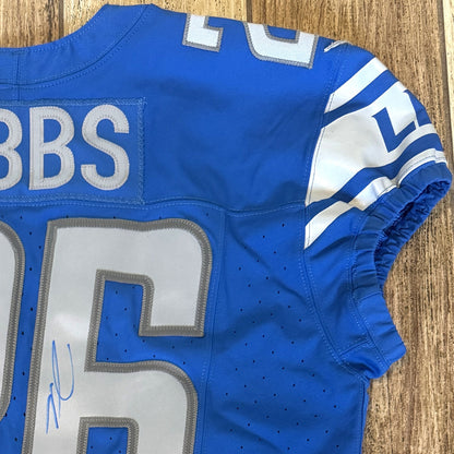 Jahmyr Gibbs SIGNED✍️Detroit Lions🦁Authentic Nike NFL Jersey👕 Also includes PSA Authentication💥