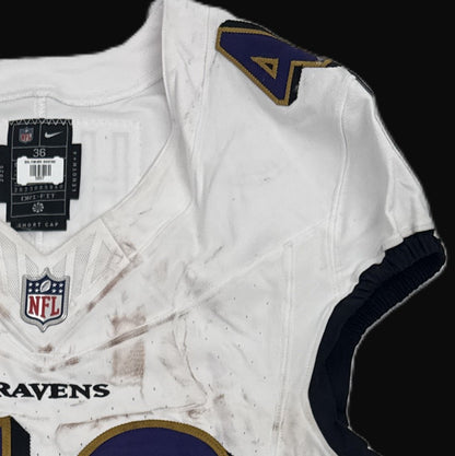 Justice Hill GAME-WORN💪09/07/25 Baltimore Ravens💜NFL Jersey vs.Bills includes COA