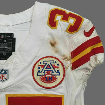 Jaylen Watson GAME WORN 11/16/25 Kansas City Chiefs Nike NFL Jersey vs Denver Broncos Also includes COA