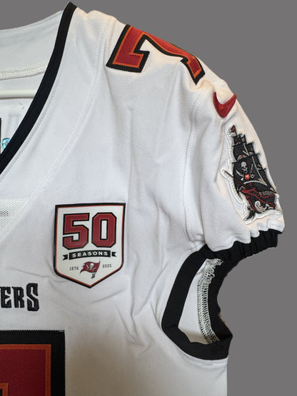 Bucky Irving TEAM-ISSUED💪Tampa Bay Buccaneers🏴‍☠️On-Field Nike NFL Jersey🎽