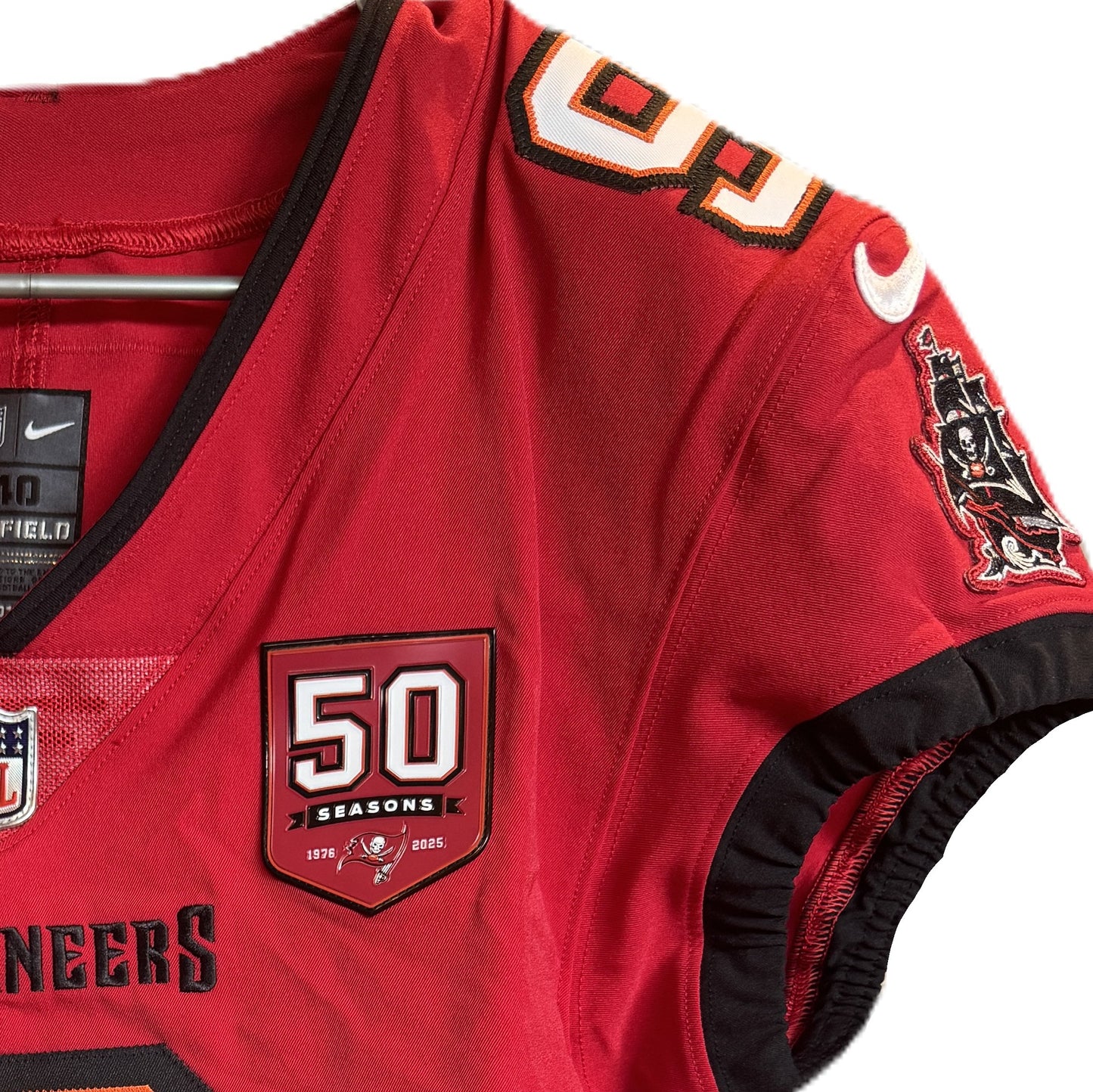 Emeka Egbuka GAME-ISSUED Tampa Bay Buccaneers On-Field Nike NFL Jersey🎽(Red)