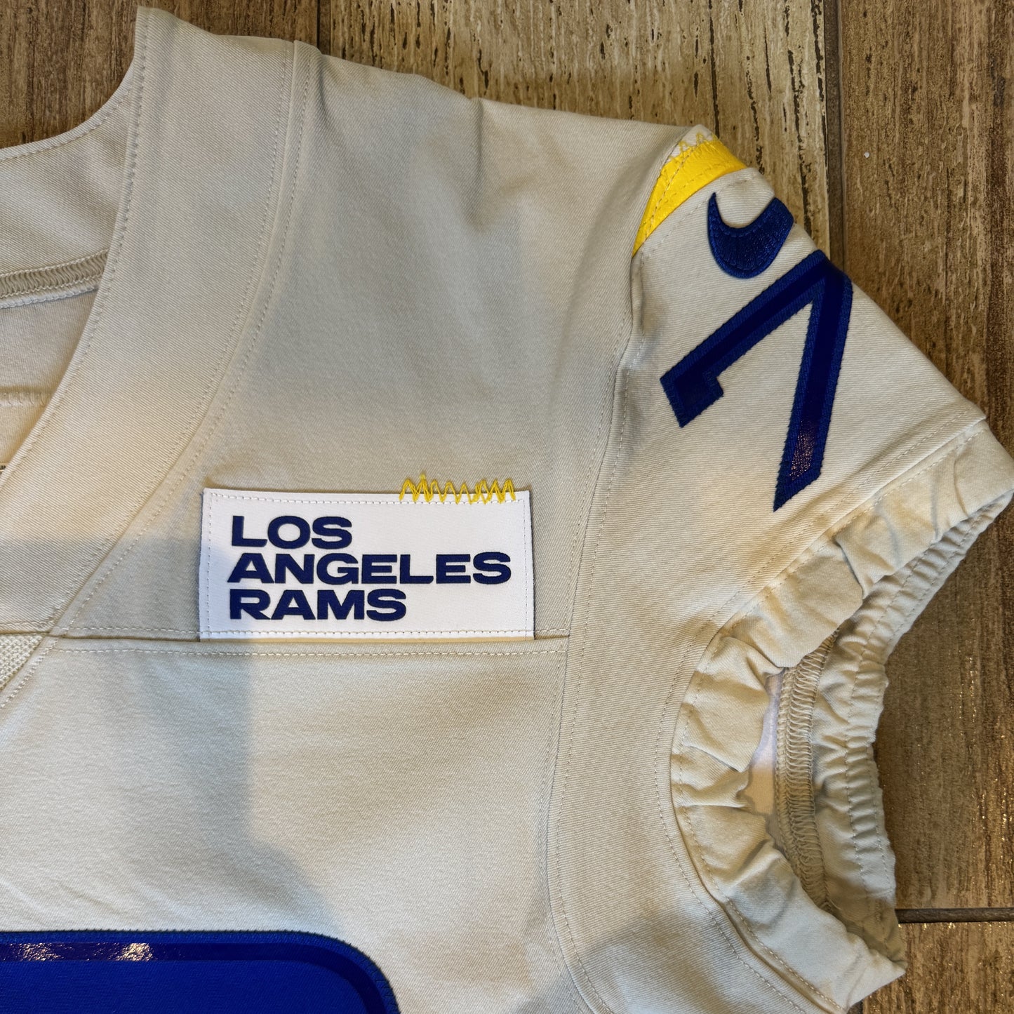 Alaric Jackson GAME ISSUED Los Angeles Rams Nike NFL On Field Jersey Inc. Certificate of Authenticity 📏