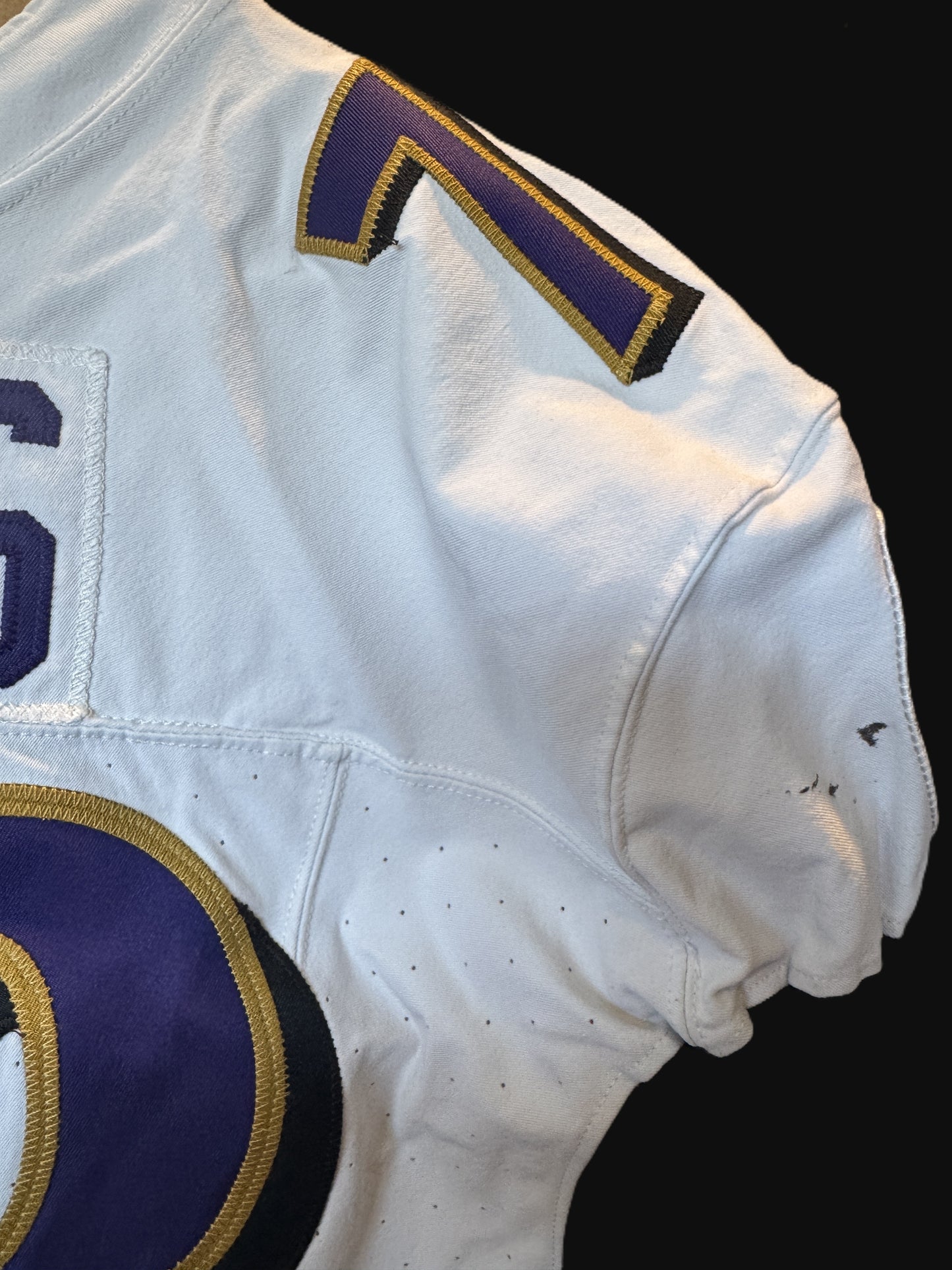 Morgan Moses GAME-WORN💪10/15/23 Baltimore Ravens💜Nike NFL Jersey vs.Titans🌍vs. Titans (London Game)