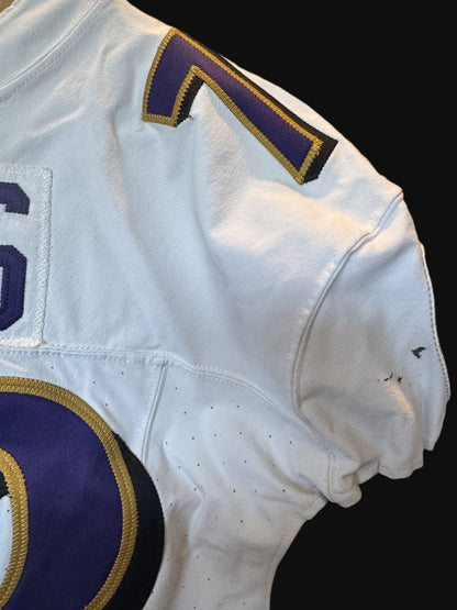Morgan Moses GAME-WORN💪10/15/23 Baltimore Ravens💜Nike NFL Jersey vs.Titans🌍vs. Titans (London Game)
