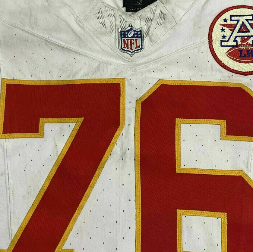 Kingsley Suamataia GAME-USED💪 11/02/25 Kansas City Chiefs NFL Jersey🎽vs. Bills inc. COA 🛡️