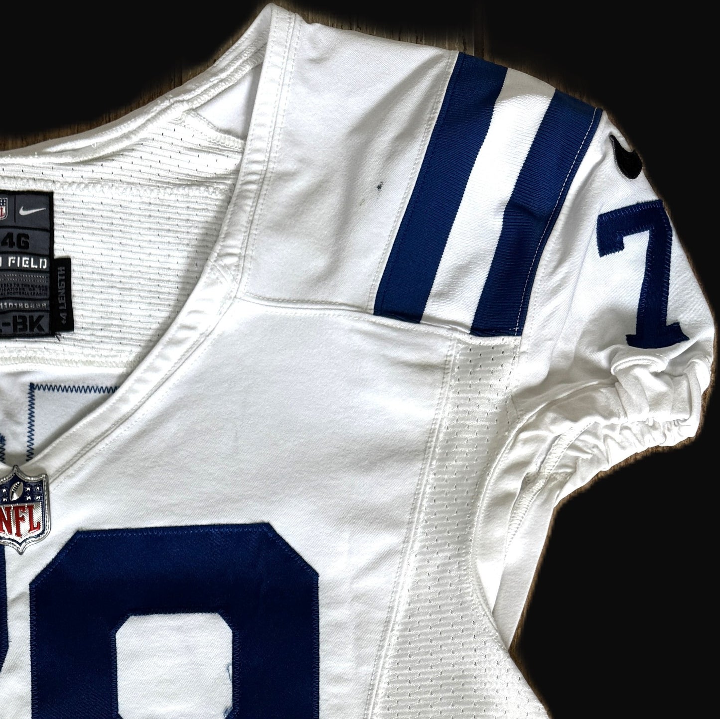 Ryan Kelly Signed ✍️ GAME WORN 10/06/22 Indianapolis Colts On-Field NFL Jersey 🎽 vs. Denver Broncos Also includes PSA Authenticity 🛡️