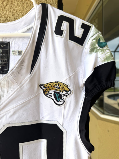 Daniel Thomas GAME WORN 💪 12/22/2024 Jacksonville Jaguars 🐆 Nike NFL Jersey 👕 vs. Las Vegas Raiders