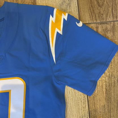Justin Herbert TEAM ISSUED Los Angeles Chargers NFL Jersey includes sleeves 💯 RARE ⚡ Inc COA 🛡️