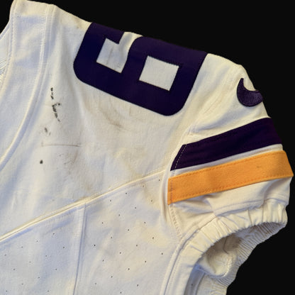 Joe Huber GAME WORN 💪 09/28/25 Minnesota Vikings vs Pittsburgh Steelers Nike NFL Jersey Also includes PSA Authentication