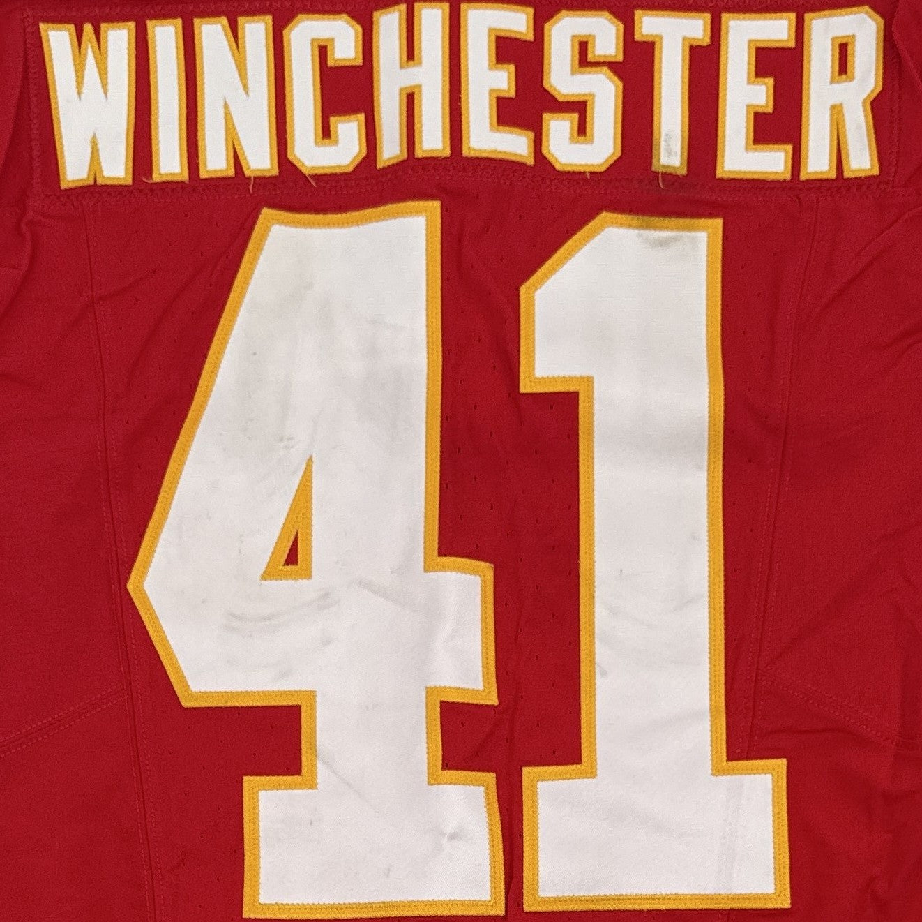 James Winchester GAME-USED💪09/28/25 Kansas City Chiefs NFL Jersey🎽vs. Baltimore Ravens