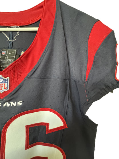Dalton Schultz SIGNED ✍️ Game-Issued Houston Texans 🐂 Nike NFL Jersey inc COA ⭐
