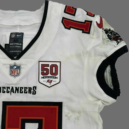 Sterling Shepard Signed and Inscribed GAME WORN 10/12/25 Tampa Bay Buccaneers Jersey vs. San Francisco 49ers Also includes COA 🛡️