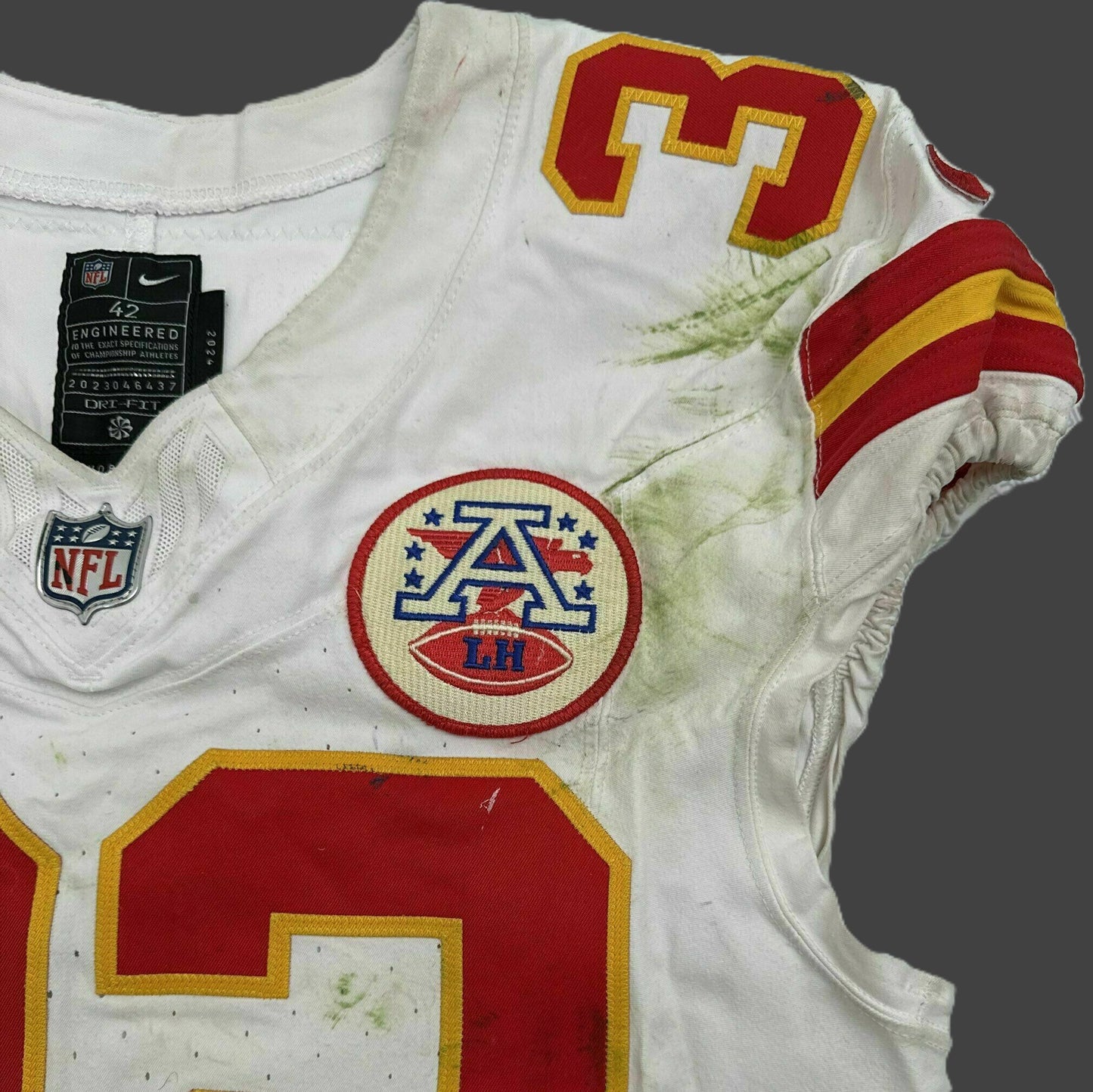 Nick Bolton GAME WORN 💪 11/16/25 Kansas City Chiefs Nike NFL Jersey 🎽 vs Denver Broncos Also Includes Certificate of Authenticity