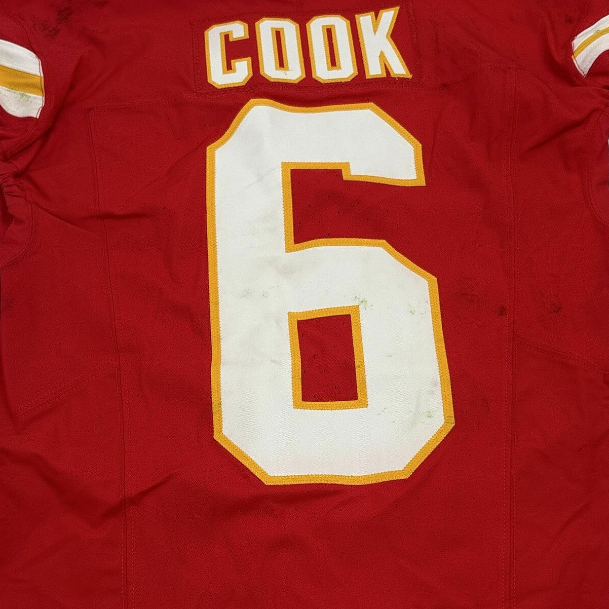 Bryan Cook GAME WORN 💪 10/12/25 Kansas City Chiefs Nike NFL Jersey 🎽 vs Lions - COA included 🛡️