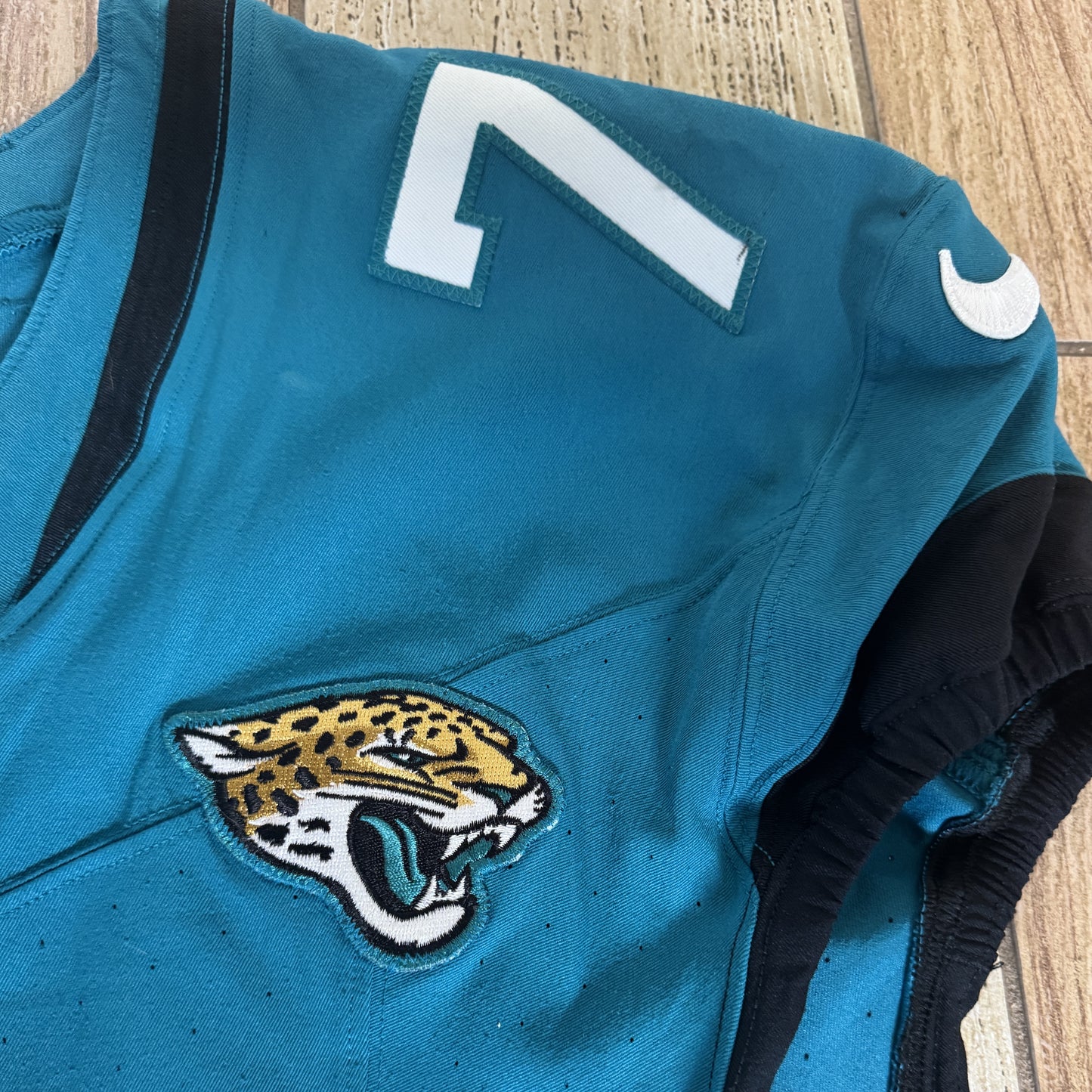 Cole Van Lanen GAME WORN 💪 10/19/25 Jacksonville Jaguars 🐆NFL Jersey 👕vs Los Angeles Rams Also Includes PSA Certificate of Authenticity 🛡️