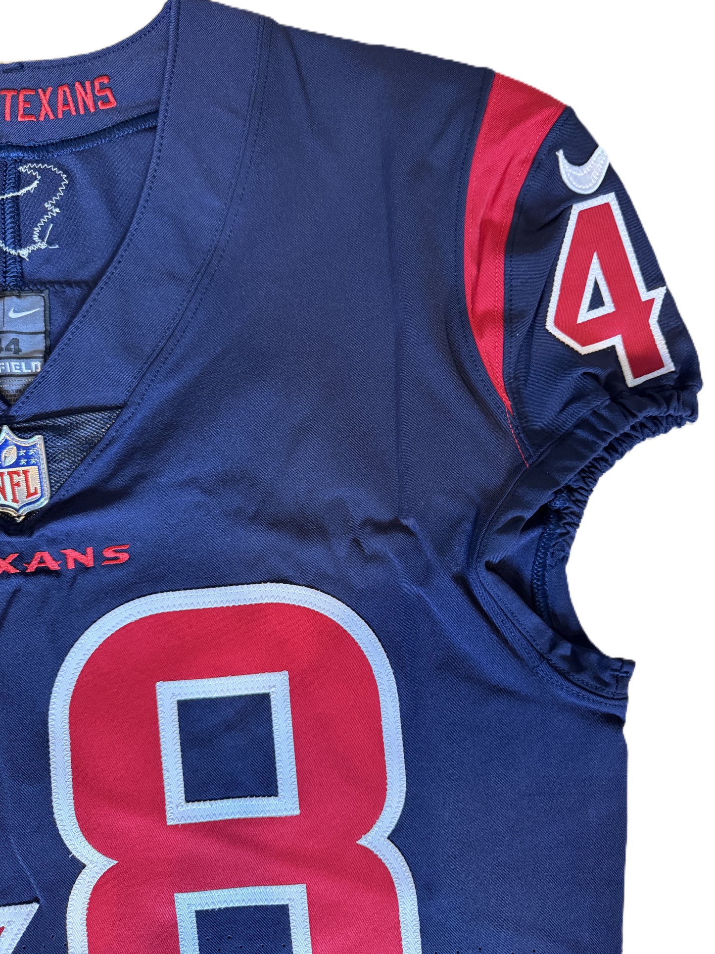 Christian Harris TEAM-ISSUED 💪 Color Rush 🎨 Houston Texans NFL Jersey 👕 Also Inc. COA🛡️
