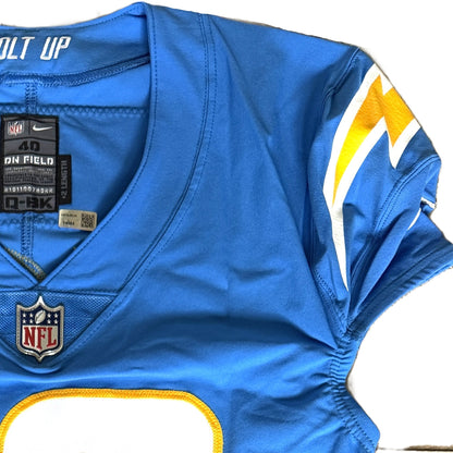 Justin Herbert TEAM-ISSUED💪Los Angeles Chargers⚡NFL Nike Jersey includes Captains Patch
