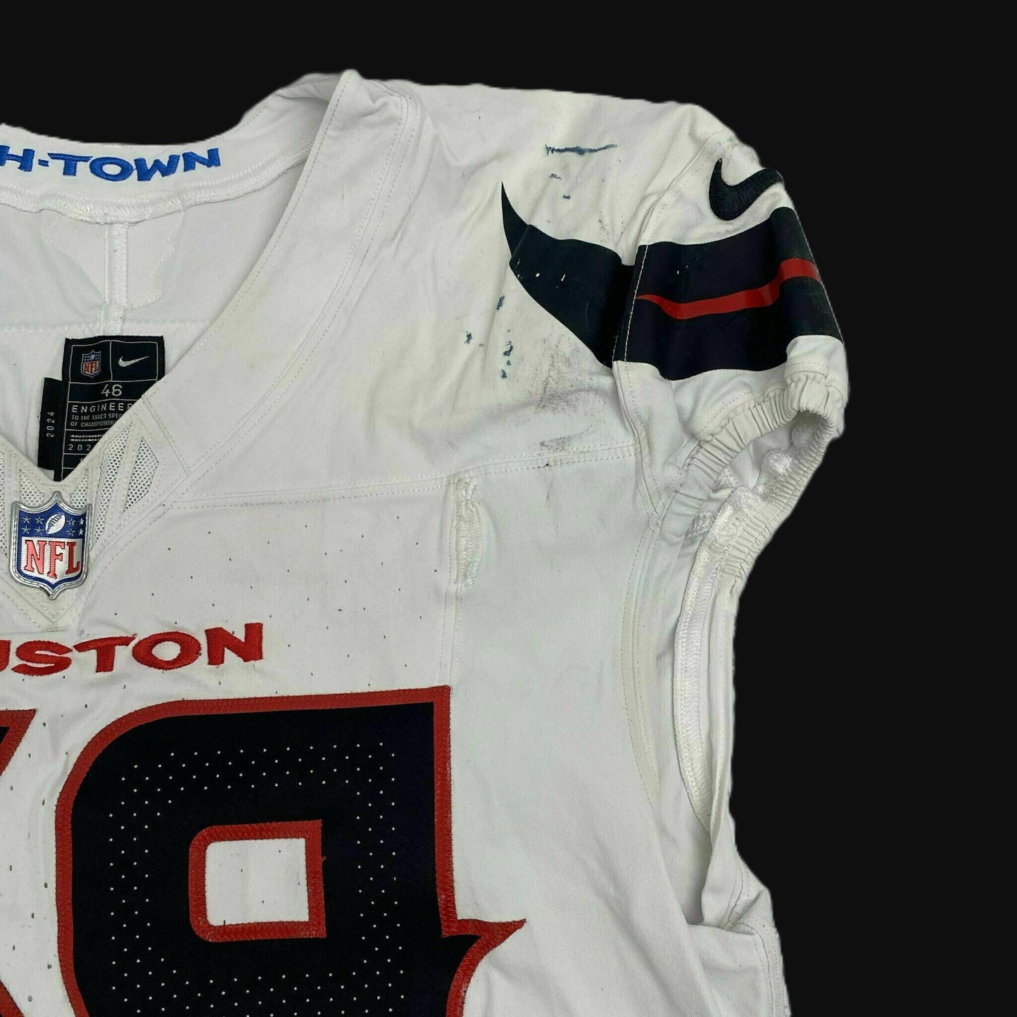 Ed Ingram GAME WORN 10/20/25 Houston Texans Nike NFL Jersey vs Seattle Seahawks Inc. COA