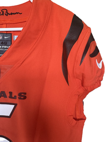Tee Higgins GAME ISSUED 💪 Cincinnati Bengals 🐅 24-25 Season Nike NFL Jersey 👕 Inc. COA 📄