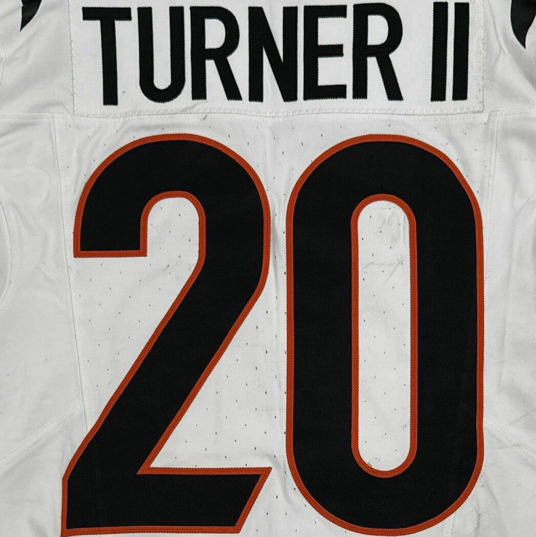 DJ Turner II GAME WORN 10/16/25 💪 Cincinnati Bengals 🐅 Nike NFL Jersey 👕vs Pittsburgh Steelers inc. COA 🛡️