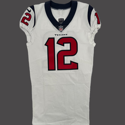 Nico Collins GAME ISSUED 💪 and Signed ✍️ Houston Texans 🐂 Nike NFL Jersey inc. COA🛡️