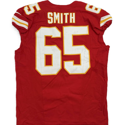 Trey Smith GAME WORN 10/19/25 Kansas City Chiefs Nike NFL Jersey 🎽 vs. Las Vegas Raiders inc. COA 🛡️
