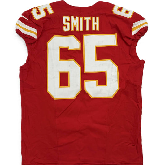 Trey Smith GAME WORN 10/19/25 Kansas City Chiefs Nike NFL Jersey 🎽 vs. Las Vegas Raiders inc. COA 🛡️