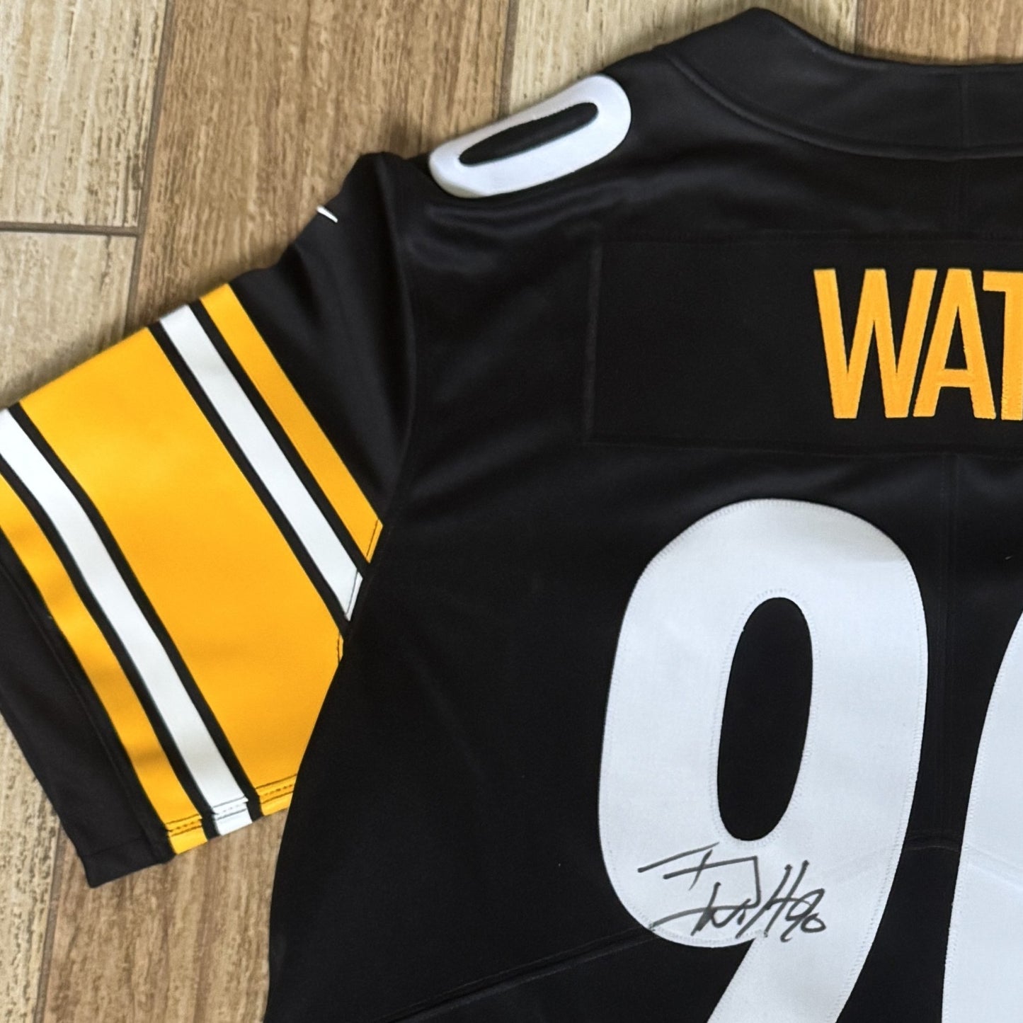 T. J. Watt Hand-Signed ✍️ Pittsburgh Steelers AUTHENTIC Nike NFL Jersey 👕 Includes Fanatics Hologram for Authenticity 🛡️