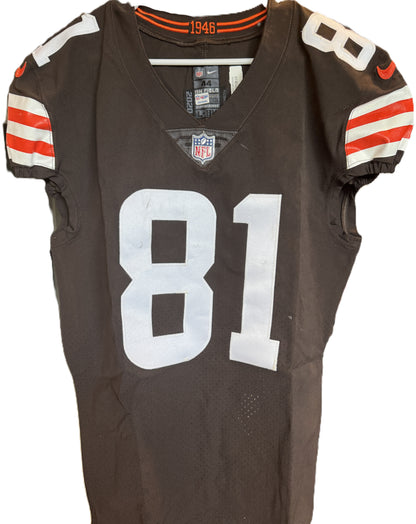 Austin Hooper GAME-WORN 11/15/20💪PHOTO-MATCHED📸Cleveland Browns NFL Jersey👕vs. Houston Texans