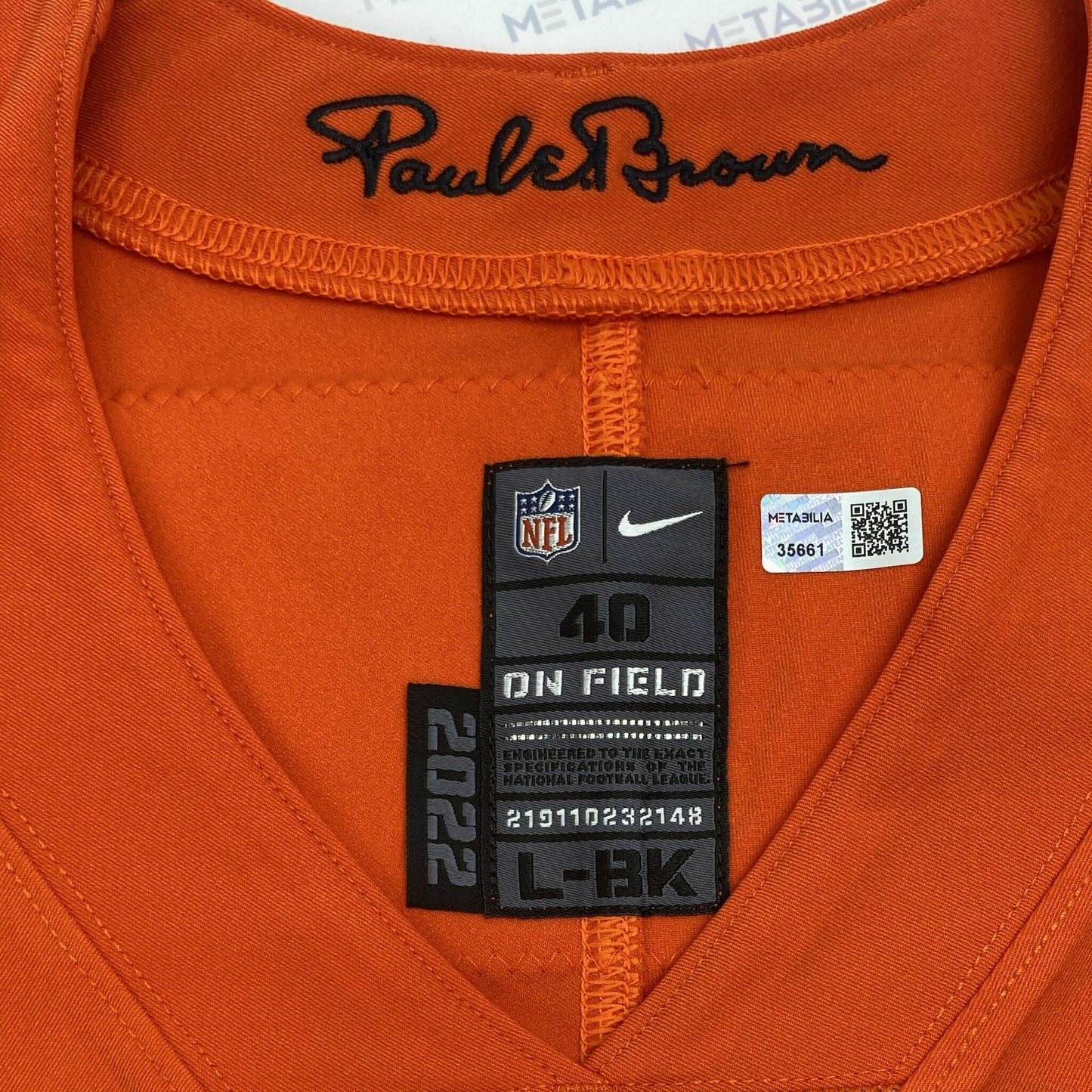 Tee Higgins GAME ISSUED 💪 Cincinnati Bengals 🐅 24-25 Season Nike NFL Jersey 👕 Inc. COA 📄