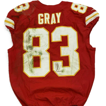 Noah Gray GAME WORN 10/27/25 Kansas City Chiefs Nike NFL Jersey vs. Commanders Inc. COA 🛡️