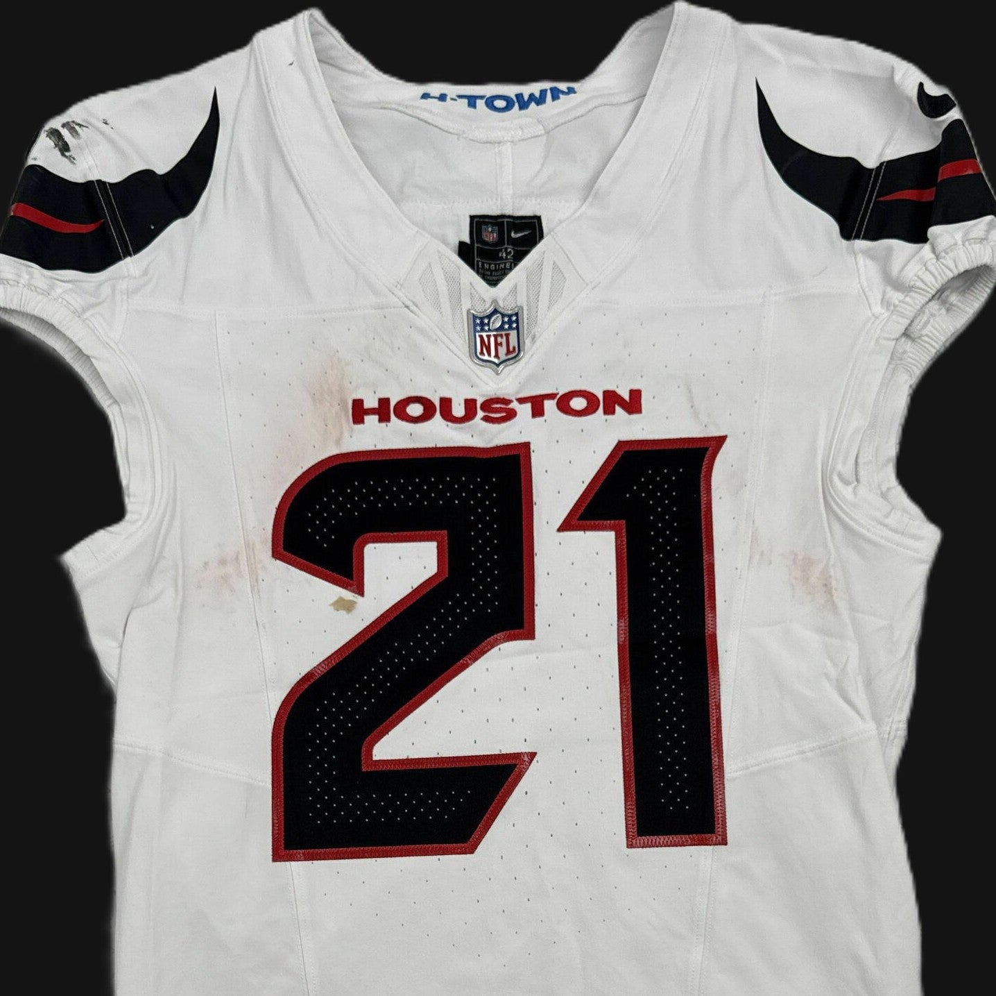Nick Chubb GAME WORN 💪 09/15/25 Houston Texans Nike NFL Jersey 🎽vs. Tampa Bay Buccaneers - COA also included