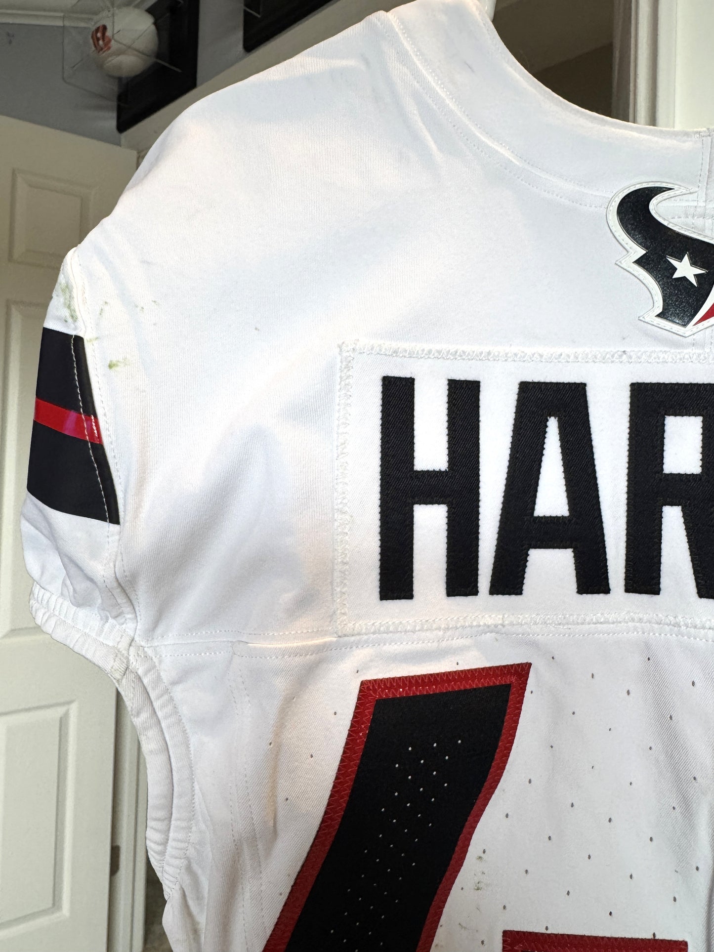Christian Harris Playoff GAME WORN 💪 01/18/2024 Houston Texans Nike NFL Jersey 🎽 vs. Kansas City Chiefs