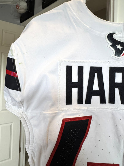 Christian Harris Playoff GAME WORN 💪 01/18/2024 Houston Texans Nike NFL Jersey 🎽 vs. Kansas City Chiefs