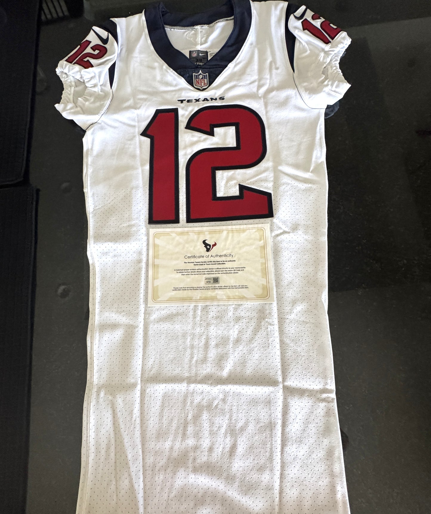 Nico Collins TEAM/GAME ISSUED 💥 Hand Signed✍️ Houston Texans 🐂 Nike NFL Jersey Also inc. COA 🛡️