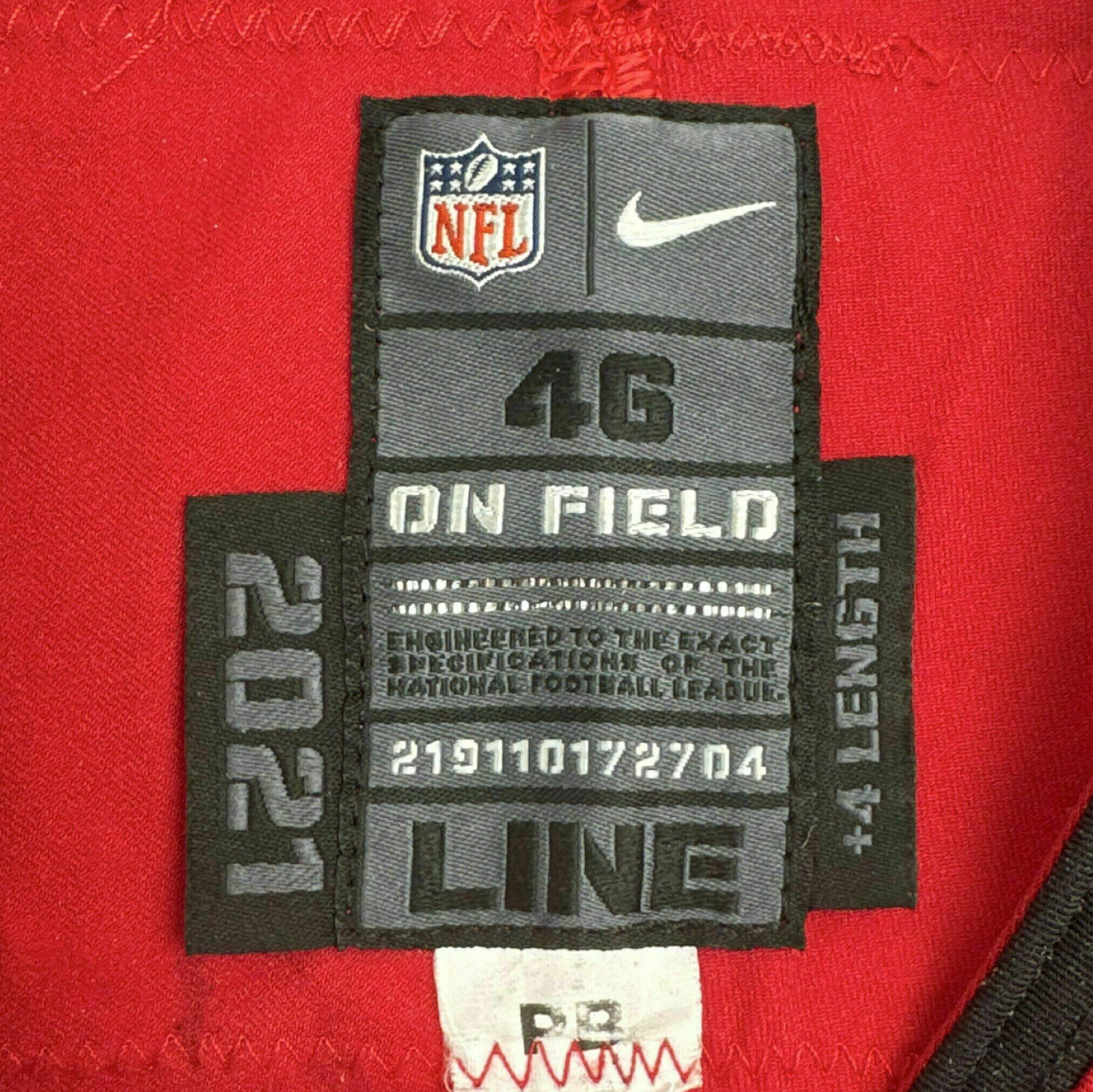 Luke Goedeke GAME WORN 💪12/07/25 Tampa Bay Buccaneers Nike NFL Jersey vs New Orleans Saints Includes Authenticity