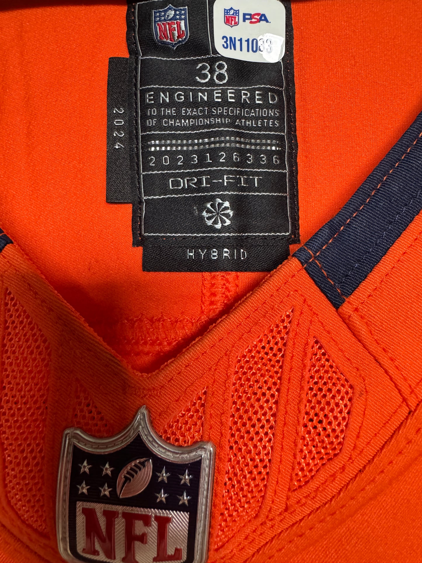 Brandon Jones GAME WORN 10/13/24 Denver Broncos Nike NFL Jersey vs Los Angeles Chargers Inc. COA🛡️