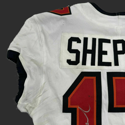 Sterling Shepard Signed + Inscribed GAME WORN 10/20/25 Tampa Bay Buccaneers Jersey vs Detroit Lions Also includes COA 🛡️