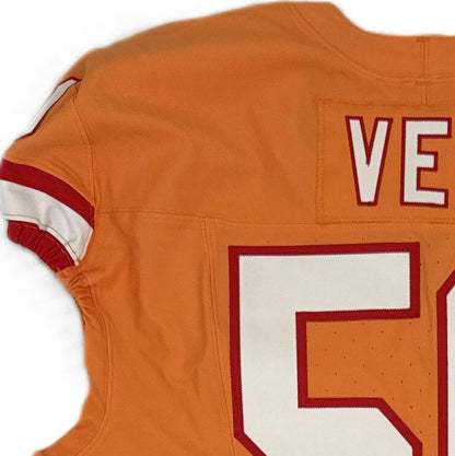 Vita Vea GAME ISSUED 💪 Tampa Bay Buccaneers Nike On-Field NFL Creamsicle 🟧Jersey 👕 Includes COA