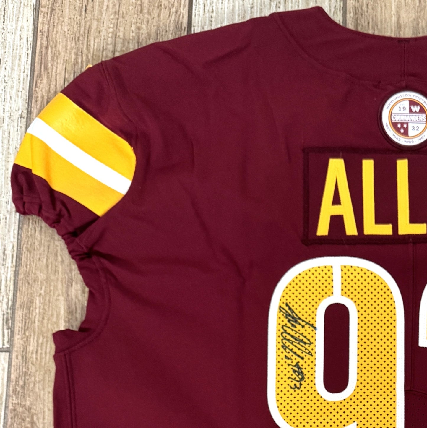 Jonathan Allen Hand-Signed Washington Commanders Authentic On-Field Nike NFL Jersey