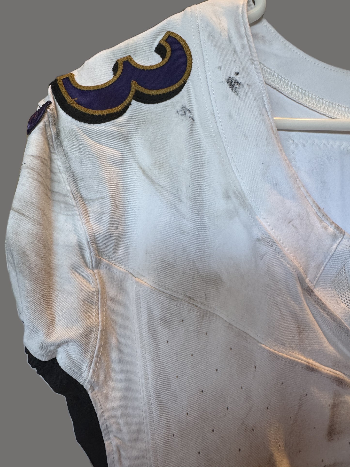 Justice Hill GAME-WORN💪10/06/24 PHOTO-MATCHED📸Baltimore Ravens💜NFL Jersey vs. Bengals