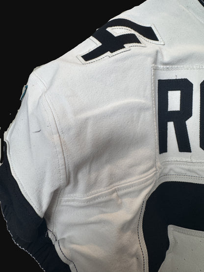 Cam Robinson GAME USED 💪 10/13/24 Jacksonville Jaguars 🐆 Nike NFL Jersey 👕 Inc. PSA COA 🛡️ vs. Chicago Bears (NFL London Game) 🌍