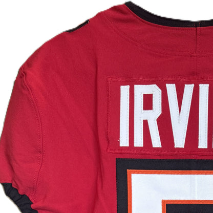Bucky Irving GAME ISSUED 💪 Tampa Bay Buccaneers On-Field Nike NFL Red Jersey 🎽 Also includes Certificate of Authenticity 🛡️