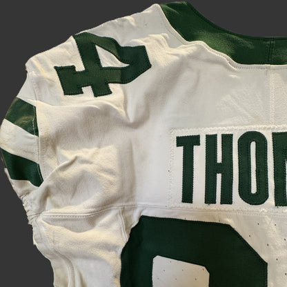 Solomon Thomas GAME WORN 💪 10/20/24 New York Jets Nike NFL Jersey 👕 vs Pittsburgh Steelers Also includes Professional Sports Authenticator 🛡️